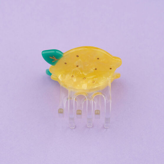 Lemon mini hair claw clip